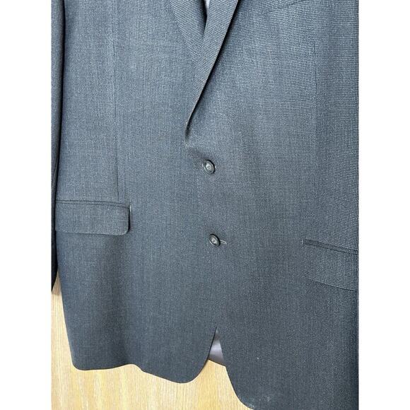 Calvin Klein Men's Sports Jacket 2 Buttons Single Breasted 100% Wool Brown Sz46L - Picture 8 of 11